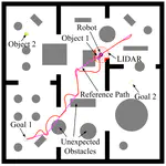 Sensor-Based Reactive Symbolic Planning in Partially Known Environments